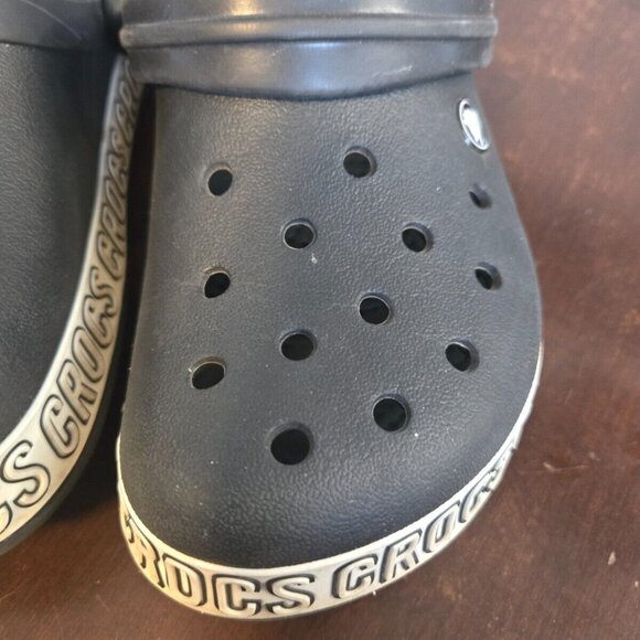Crocs Crocband Black Unisex Clog-Men's 5 Women's 7 - Picture 10 of 16